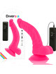 diversia - flexible vibrating dildo pink 21.5 cm -o- 4.5 cm