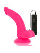 diversia - flexible vibrating dildo pink 21.5 cm -o- 4.5 cm