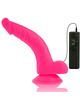 diversia - flexible vibrating dildo pink 21.5 cm -o- 4.5 cm