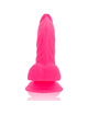 diversia - flexible vibrating dildo pink 21.5 cm -o- 4.5 cm