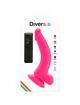diversia - flexible vibrating dildo pink 21.5 cm -o- 4.5 cm