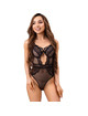 livco corsetti fashion - paula lc 20209 body with lace decorations black s/m