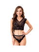 livco corsetti fashion - elin lc 20212 bra + panties black s/m