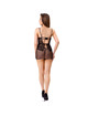 livco corsetti fashion - cielo lc 20211 chemise + thong black s/m