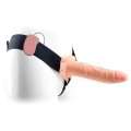 Strap-on Oco com Vibração Real Rapture Air Feeling Bege 20 cm