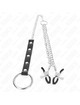 Cockring Kink Metal com Pinças para Mamilos