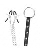 Cockring Kink Metal com Pinças para Mamilos
