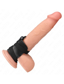 kink - anillo pene cuero con correas ajustables