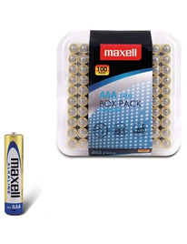 Pack 100 Pilhas Maxell Alcalina AAA