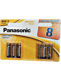 Pack 8 Pilhas Panasonic Bronze AAA