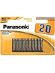panasonic - bronze pila alcalina aaa lr03 blister*20