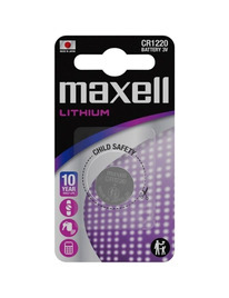 maxell - pila boton litio cr1220 3v blister*1