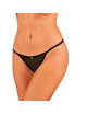 obsessive - celia noir crotchless tanga m/l