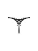 obsessive - celia noir crotchless tanga m/l