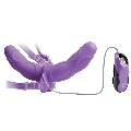 Strap On Fetish Fantasy Double Delight com Vibração Roxo