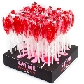 secretplay - display assortment vagina lollipops strawberry 40 units