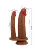 pretty love - goran double dildo realistic natural mulato