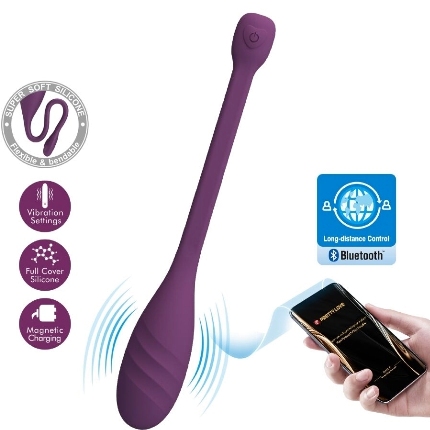 Ovo Vibratório Pretty Love Leviathan com App Roxo