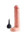 Dildo con el Semen y los Testículos King de Polla Squirting Polla con las Bolas de color Beige de 20 cm,234004