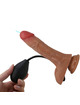 Pretty love - universal harness briefs with vibrating and squirting dildo 15.5 cm mulato