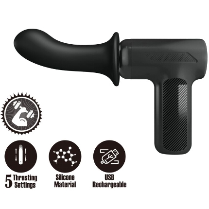 pretty love - dj doctor masajeador 5 configuraciones negro