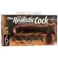 Dildo Realístico The Realistic Cock Preto 17 cm