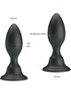 Pretty love - plug anal vibrador negro