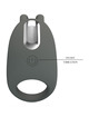 Pretty love - stratus rabbit vibrating ring gray