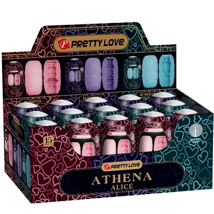 pretty love - athena alice pack 15 masturbadores masculinos varios