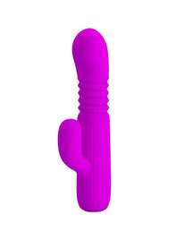 Vibrador Rabbit Pretty Love Leopold com Impulso Roxo