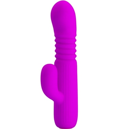 Vibrador Rabbit Pretty Love Leopold com Impulso Roxo
