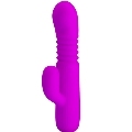 pretty love - leopold vibrador 4 vibraciones 4 modos empuje morado
