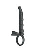 pretty love - tatum vibrating penis ring with plug 10 vibrations black