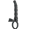 pretty love - tatum vibrating penis ring with plug 10 vibrations black