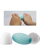 pretty love - athena eros silicone male masturbator sky blue