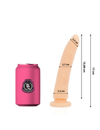 delta club - dildo realista natural silicona medica 17 cm -o- 3 cm