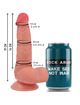 rockarmy - fox dildo realista ddual density liquid silicone 19 cm -o- 3.2 cm