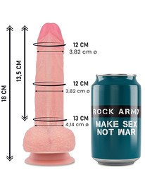 rockarmy - liquid silicone premium mustang realistic 18 cm -o- 4.14 cm
