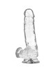 x ray - clear cock with balls 18.5 cm -o- 3.8 cm