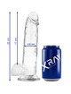 x ray - clear cock with balls 22 cm -o- 4.6 cm