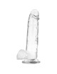 x ray - clear cock with balls 22 cm -o- 4.6 cm