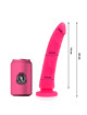 delta club - toys pink dildo medical silicone 20 cm -o- 4 cm