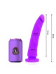 Dildo Realístico Delta Club Silicone Roxo 20 cm