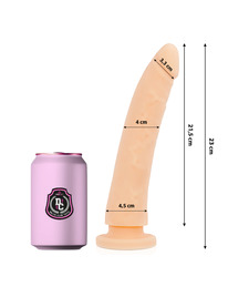 delta club - toys natural dildo medical silicone 23 cm -o- 4.5 cm