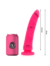delta club - toys pink dildo medical silicone 23 cm -o- 4.5 cm