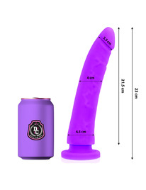 delta club - dildo realista lila silicona medica 23 cm -o- 4.5 cm