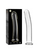 nebula series by ibiza - modelo 8 dildo cristal transparente 14.5 cm -o- 2 cm