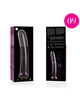 nebula series by ibiza - model 9 dildo borosilicate glass clear 15.5 cm -o- 2.5 cm