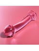 nebula series by ibiza - model 11 dildo borosilicate glass clear 16 cm -o- 3 cm