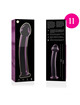 nebula series by ibiza - model 11 dildo borosilicate glass clear 16 cm -o- 3 cm